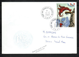 Col43 TAAF N° 341  Oblitéré De Port Aux Français Sur Lettre - Used Stamps