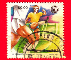 BRASILE - Usato - 1982  - Sport - FIFA Mondiali 1982 - Spagna - Campionati Mondiali Di Calcio - 80.00 - Gebraucht