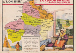 Région Du NORD  ( Le Lion Noir ) - Carte Geografiche