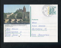 "BUNDESREPUBLIK DEUTSCHLAND" 1979, Bildpostkarte Mit Bild "WETZLAR" Und SSt. "BRAUNFELS" (A1040) - Cartes Postales Illustrées - Oblitérées