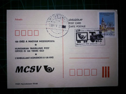HONGRIE, Entier Postal Avec Cachet Spécial "train Pour Budapest 1988". - Postal Stationery
