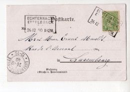 AMBULANT ECHTERNACH ETTELBRUCK 26.12.1900 - 1895 Adolphe Rechterzijde