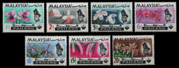 Malaya - Pahang 1965 - Mi-Nr. 76-82 ** - MNH - Orchideen / Orchids - Pahang