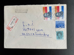 NETHERLANDS 1984 REGISTERED LETTER BUREN (GLD) TO LEIDERDORP 27-08-1984 NEDERLAND - Covers & Documents