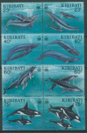 Kiribati 1994 Meerestiere Wale Schwertwal Blauwal 661/68 ZD Postfrisch - Kiribati (1979-...)