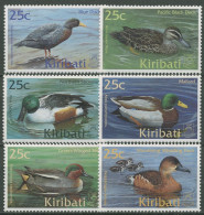 Kiribati 2001 Vögel Enten 839/44 Postfrisch - Kiribati (1979-...)