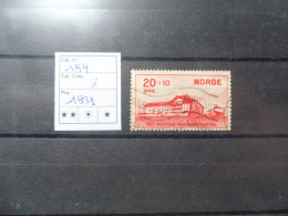 Norge Norvege Norway 154 Used Oblitéré Gestempelt 1931 - Gebraucht