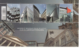 2011 Belgium Courthouses Architecture Law Justice Miniature Sheet Of 5 MNH @ BELOW FACE VALUE - Unused Stamps