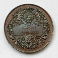 Ancienne Medaille Old Medal RARE De Braemt 1849 SPQG Societe Des Melomanes - Concours De Chant D'Ensemble 8e Prix Arems - Sonstige & Ohne Zuordnung