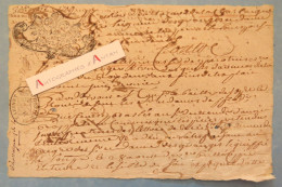 ● 1709 Généralité De MOULINS Cachet Cabinet D'Hozier - De La Chassaigne ? Dubord - Algemene Zegels