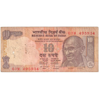 Inde, 10 Rupees, KM:89b, TB - India