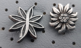 Edelweiss Mountain Flower Mountaineering, Alpinism Flowers Vintage Pins - Alpinism, Mountaineering