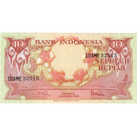 Billet, Indonésie, 10 Rupiah, 1959, 1959-01-01, KM:66, NEUF - Indonesia