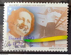 C 2243 Brazil Stamp Airplane Women 2000 Ada Rogato Circulated 1 - Oblitérés