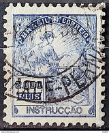 Brazil Regular Stamp Cod RHM 294 Grandpa Instruction 2000 Reis Filigree L 1934 Circulated 18 - Oblitérés