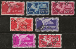 Italie 1945-1951 N°Y.T. ; EX. 27 à 32 Obl. - Express/pneumatic Mail