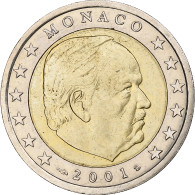 Monaco, Rainier III, 2 Euro, 2001, Monnaie De Paris, Bimétallique, SPL - Monaco