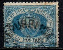 1877 - San Marino 3 Stemma    ++++++ - Oblitérés