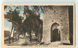 17446 - LAUTREC - PORTE DE LA CAUSSADE ET SES REMPARTS - Lautrec