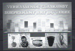 Belgique: BFN&B 2024 **Arts  Du Verre - Schwarz-weiß Kleinbögen [ZN & GC]