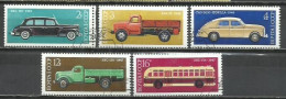 8207A-SERIE COMPLETA RUSIA UNION SOVIETICA AUTOMOVILES 1976 Nº 4251/4255 - Gebraucht