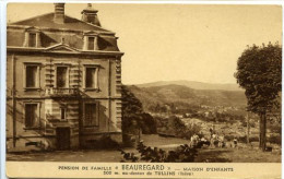 CPSM  9 X 14  Isère  TULLINS   Pension De Famille "Beauregard" Maison D'enfants 500 M. Au Dessus De Tullins    * - Tullins