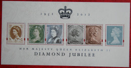 DIAMOND JUBILEE QE II (Mi 3204-3209 Block 73) 2012 POSTFRIS MNH ** ENGLAND GRANDE-BRETAGNE GB GREAT BRITAIN - Neufs