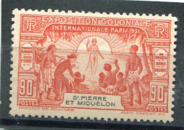 SAINT-PIERRE ET MIQUELON N° 134 * (Y&T) (Neuf Charnière) - Unused Stamps