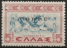 OICO19L - 1941 Occup. Italiana CORFU', Sass. Nr. 19, Francobollo Nuovo Con Traccia Di Linguella */ - Corfou