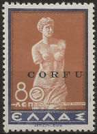 OICO24L1 - 1941 Occup. Italiana CORFU', Sass. Nr. 24, Francobollo Nuovo Con Traccia Di Linguella */ - Corfou