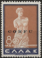 OICO24L2 - 1941 Occup. Italiana CORFU', Sass. Nr. 24, Francobollo Nuovo Con Traccia Di Linguella */ - Corfu