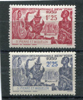 SAINT-PIERRE ET MIQUELON N° 189 Et 190 * (Y&T) (Neuf Charnière) - Unused Stamps