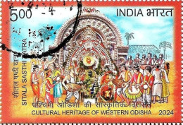 India 2024 CULTURAL HERITAGE OF WESTERN ODISHA 1v Stamp Handicraft Used Or First Day Cancelled As Per Scan - Usati