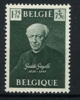 België 813-V4 ** - Guido Gezelle - Retouche Rechts - 1931-1960