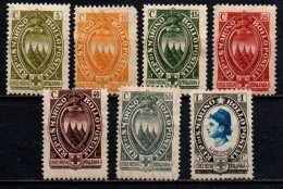 1923 - San Marino 90/96 Croce Rossa ++++++ - Unused Stamps