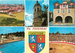 32 - Vic-Fezensac - Multivues - Arènes - Automobiles - Blasons - Pisicne - CPM - Voir Scans Recto-Verso - Vic-Fezensac