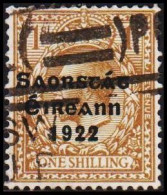1922. EIRE. ONE SHILLING Georg V Overprinted.  (Michel 36) - JF521542 - Oblitérés