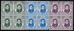 1929. EIRE.  Daniel O’Connell Complete Set In 4-blocks With 2 Stamps Never Hinged And 2 Sta... (Michel 52-54) - JF542272 - Ungebraucht