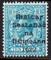 1922. EIRE. Georg V TEN PENCE Overprinted In BLACK In Five Lines. Hinged  (Michel 8) - JF542282 - Unused Stamps