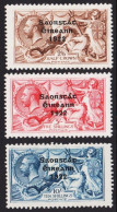 1922. EIRE. Georg V HALF CROWN, FIVE SHILLINGS And TEN SHILLINGS Overprinted In BLACK (6 Mm... (Michel 37-39) - JF542289 - Ungebraucht