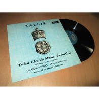 DAVID WILLCOCKS Tudor Church Music Record II - THOMAS TALLIS  - ARGO ZRG 5479 UK 1966 - Clásica