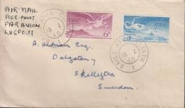 1949. EIRE. 3 + 6 P AIR MAIL On Cover To Sweden Cancelled BAILE ATHA CLIATH 13 I 49. (Michel 103+) - JF432465 - Brieven En Documenten