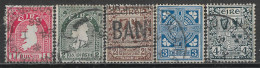 1940-1941 IRELAND SET OF 5 USED STAMPS (Michel # 72A,74A,75A,76AI,77A) CV €1.80 - Usados