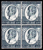1944. EIRE.  William Rowan Hamilton In 4-block With 2 Stamps Never Hinged And 2 Stamps Hinged. (Michel 95) - JF542287 - Nuevos