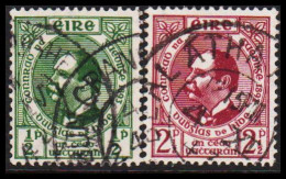 1943. EIRE.  Douglas Hyde, Irisch Dubhghlas De HÍde In Complete Set.  (Michel 89-90) - JF544514 - Used Stamps