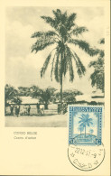 Congo Belge Carte Maximum Centre D'achat YT N°233 CAD Léopoldville 22 12 1951 - Storia Postale