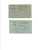 Lot De 9 Télégrammes Anciens Voir Descriptif Ci Contre 963 - Telegraaf-en Telefoonzegels