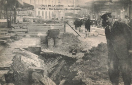 Paris * 9ème * Inondations De Paris , Janvier 1910 * Rue Lafayette , Un Effondrement * Crue - District 09