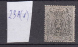 Belgie - Belgique : Ocb Nr:  23A Sans Gomme (zie Scan) - 1866-1867 Petit Lion