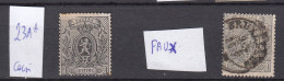 Belgie - Belgique : Ocb Nr:  23A  * MH Petit Defaut Coin + Un Faux (zie Scan) - 1866-1867 Petit Lion